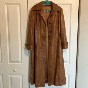 Skin Gear Leather Trench Coat